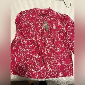 Floral J. Crew Blouse